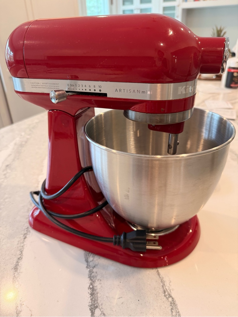 KitchenAid Mini Stand Mixer in Signature Red with Stainless Bowl